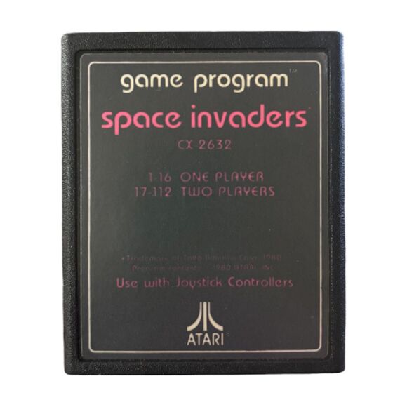 Space Invaders Text Label - Atari 2600 - Cartridge Only - Tested & Works - Picture 1 of 7